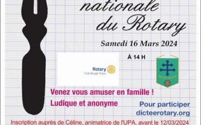 16 MARS 2024 – DICTEE DU ROTARY